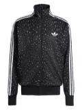adidas leopard-print zip-up sweatshirt - Black
