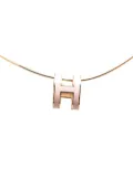 Hermès Pre-Owned 2000-2024 Mini Enamel Pop H Pendant Necklace costume necklace - Pink