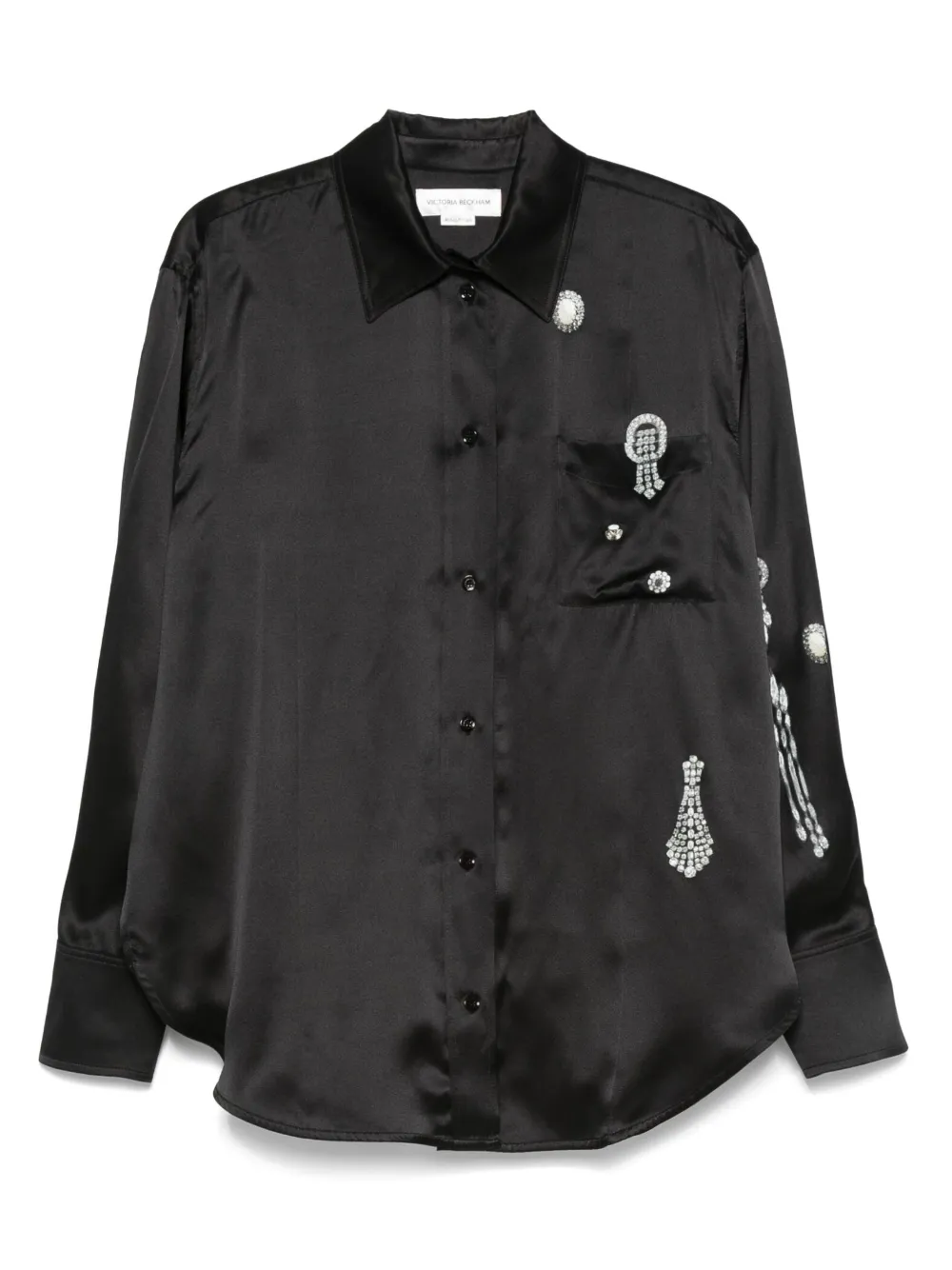 Victoria Beckham Camicia in seta - Nero
