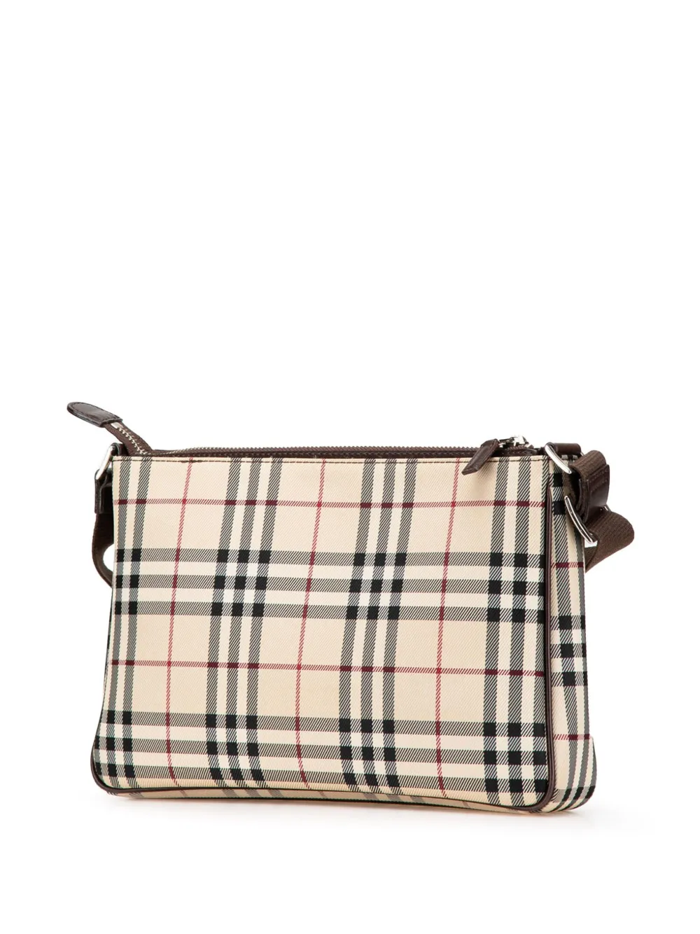 Pre-owned Burberry 2000-2017 House Check Canvas Crossbody Bag