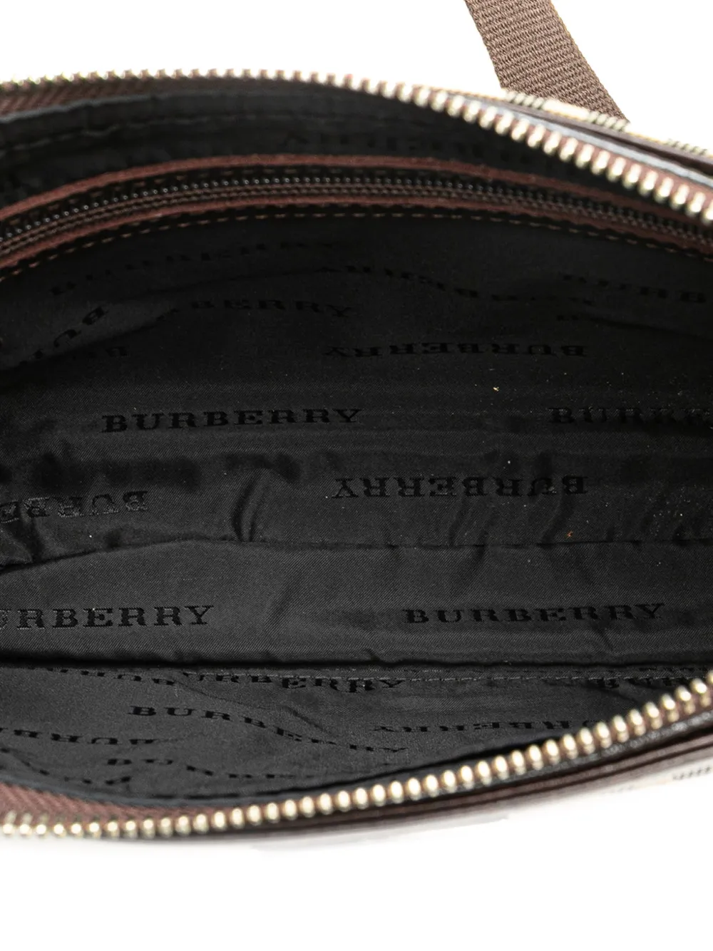 Pre-owned Burberry 2000-2017 House Check Canvas Crossbody Bag
