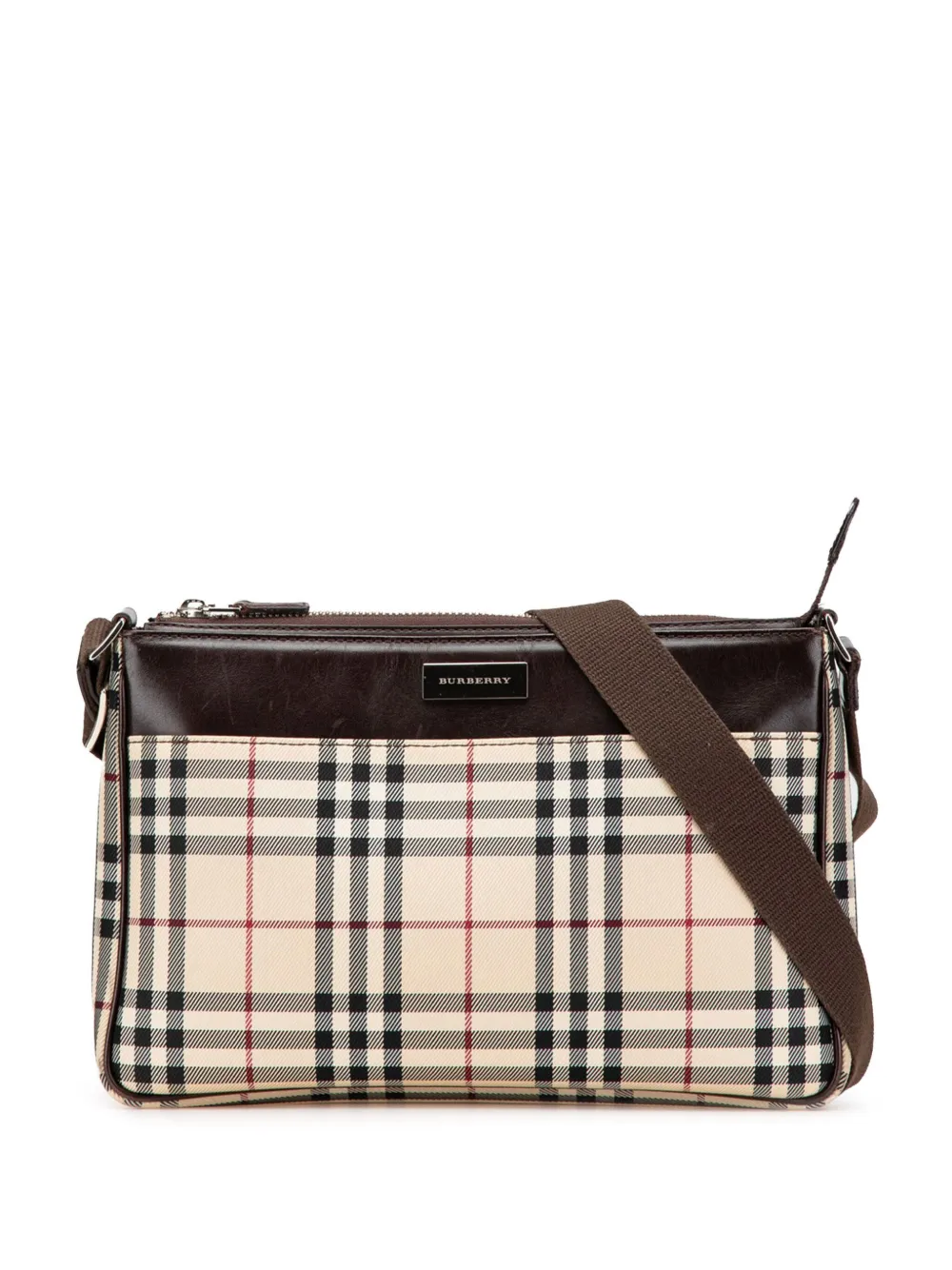 Burberry Pre-Owned 2000-2017 House Check Canvas crossbody bag | Brown | Image 1
