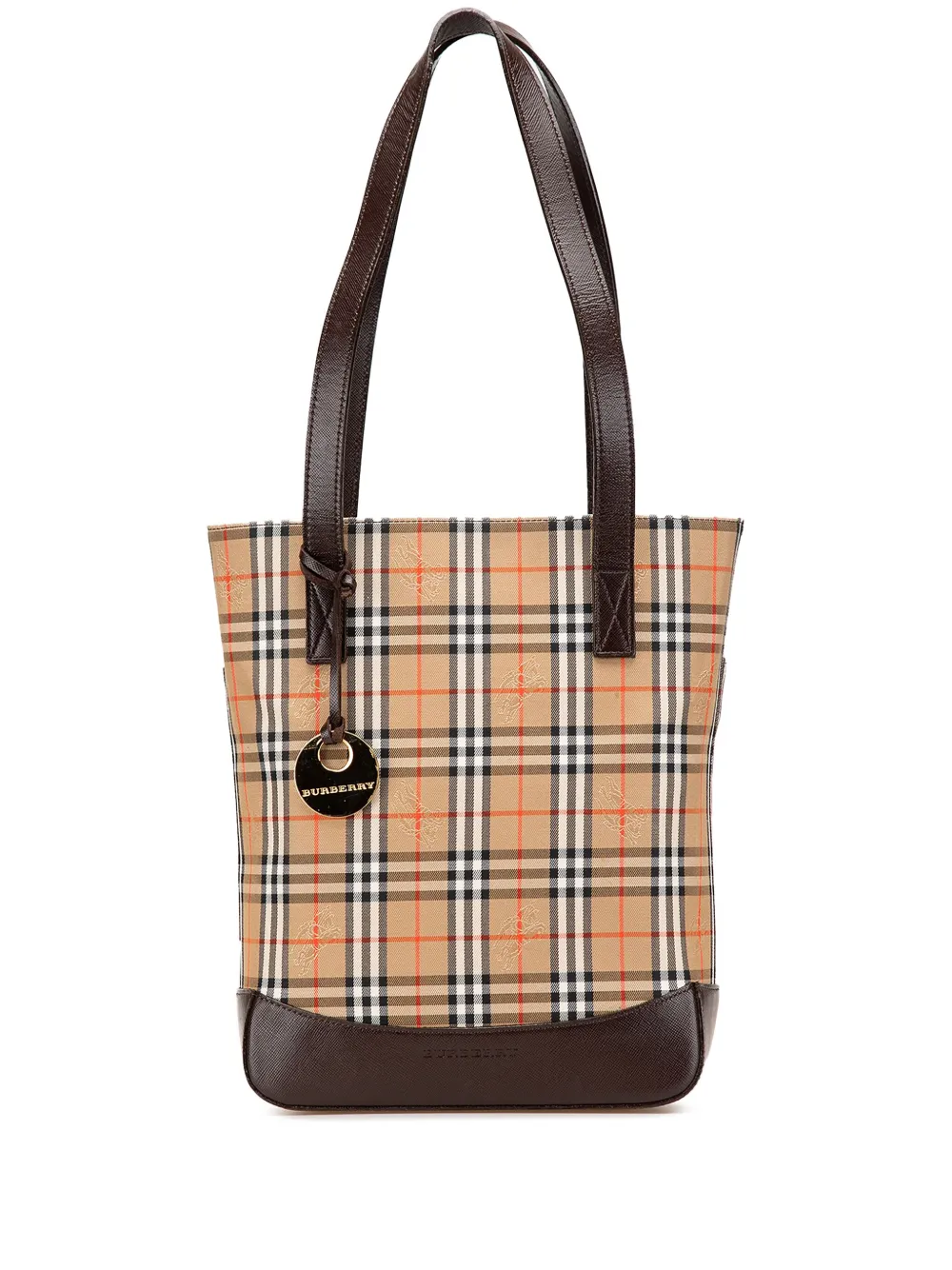 Burberry Pre-Owned 2000-2017 Haymarket Check Canvas tote bag | Brown | Image 1