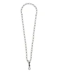 Maison Michel Martine pearl-beaded chain - White