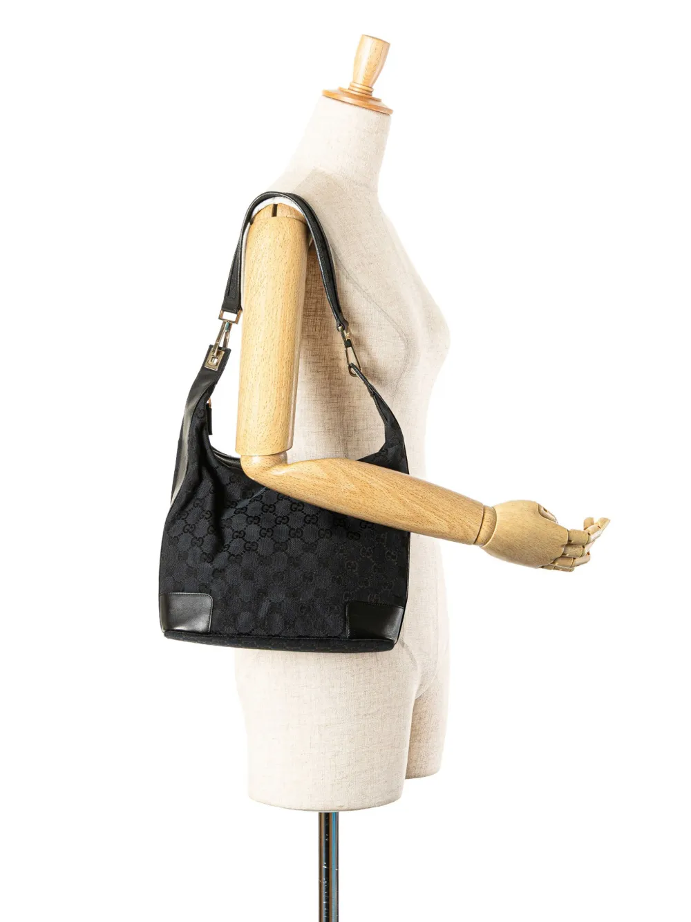 Pre-owned Gucci 2000-2015 Gg Canvas Shoulder Bag In Blue