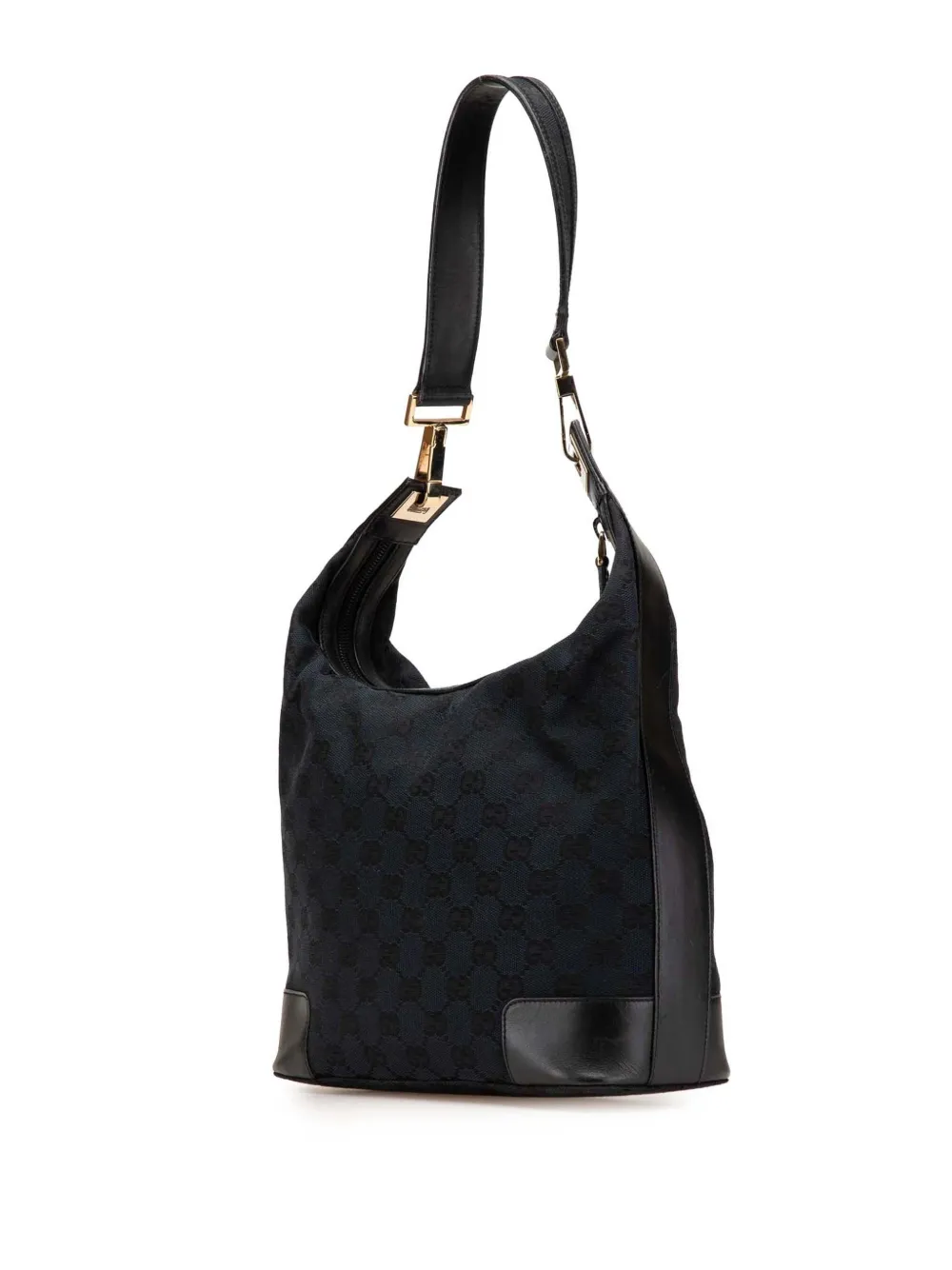 Pre-owned Gucci 2000-2015 Gg Canvas Shoulder Bag In Blue