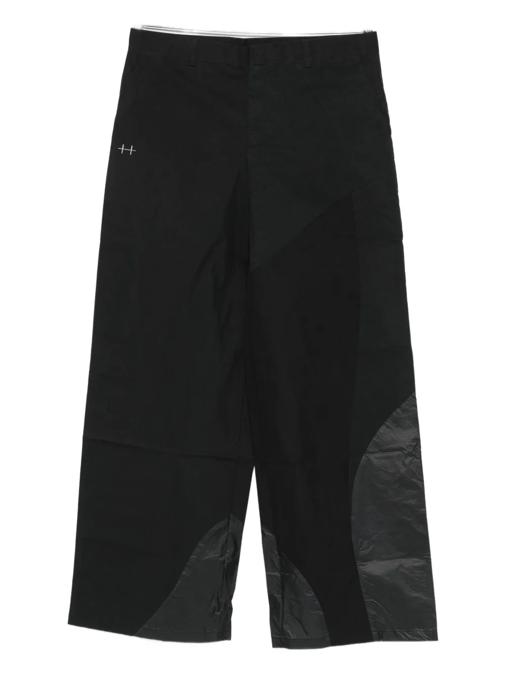 Heliot Emil Panelled Trousers In Black