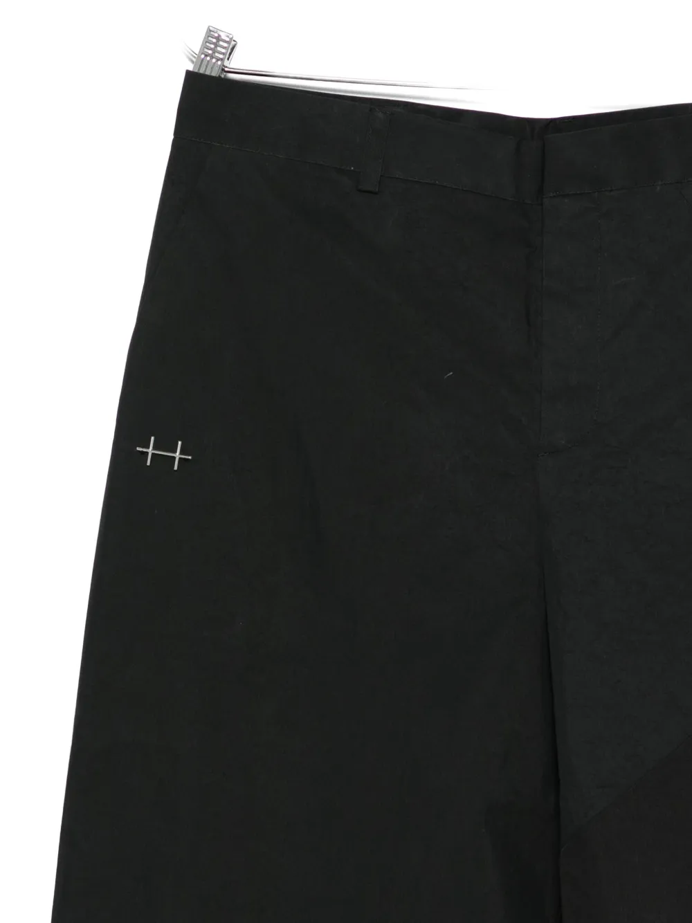 Heliot Emil Panelled Trousers In Black