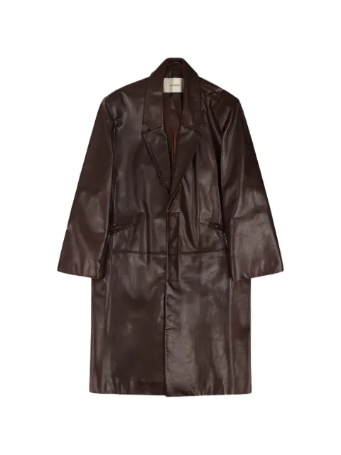 ENTIRE STUDIOS single-breasted leather coat