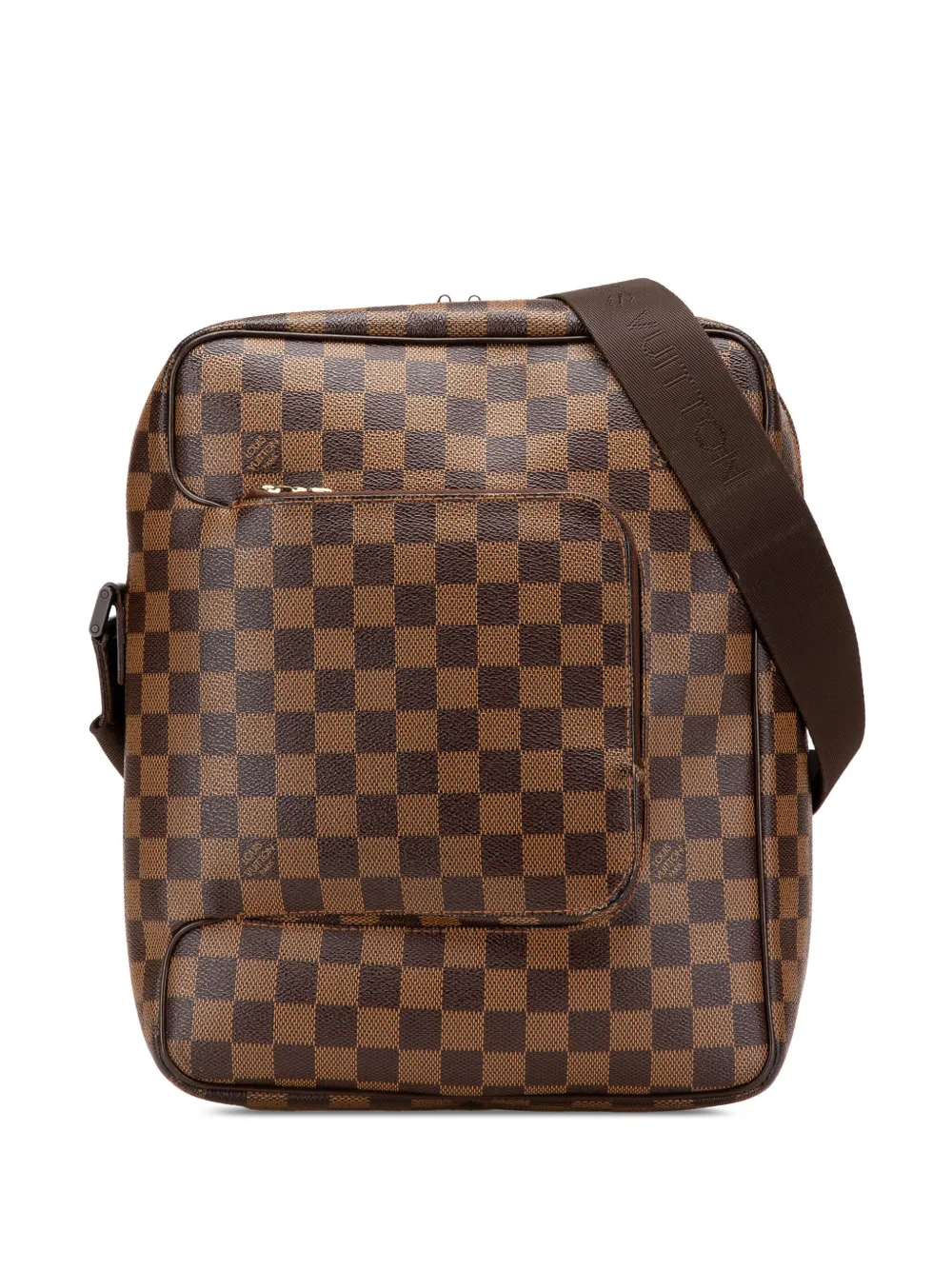 Louis Vuitton Pre-Owned 2004 Damier Ebene Olav MM crossbody bag - ブラウン Louis Vuitton Pre-Owned 2004 Damier Ebene Olav MM crossbody bag - ブラウン