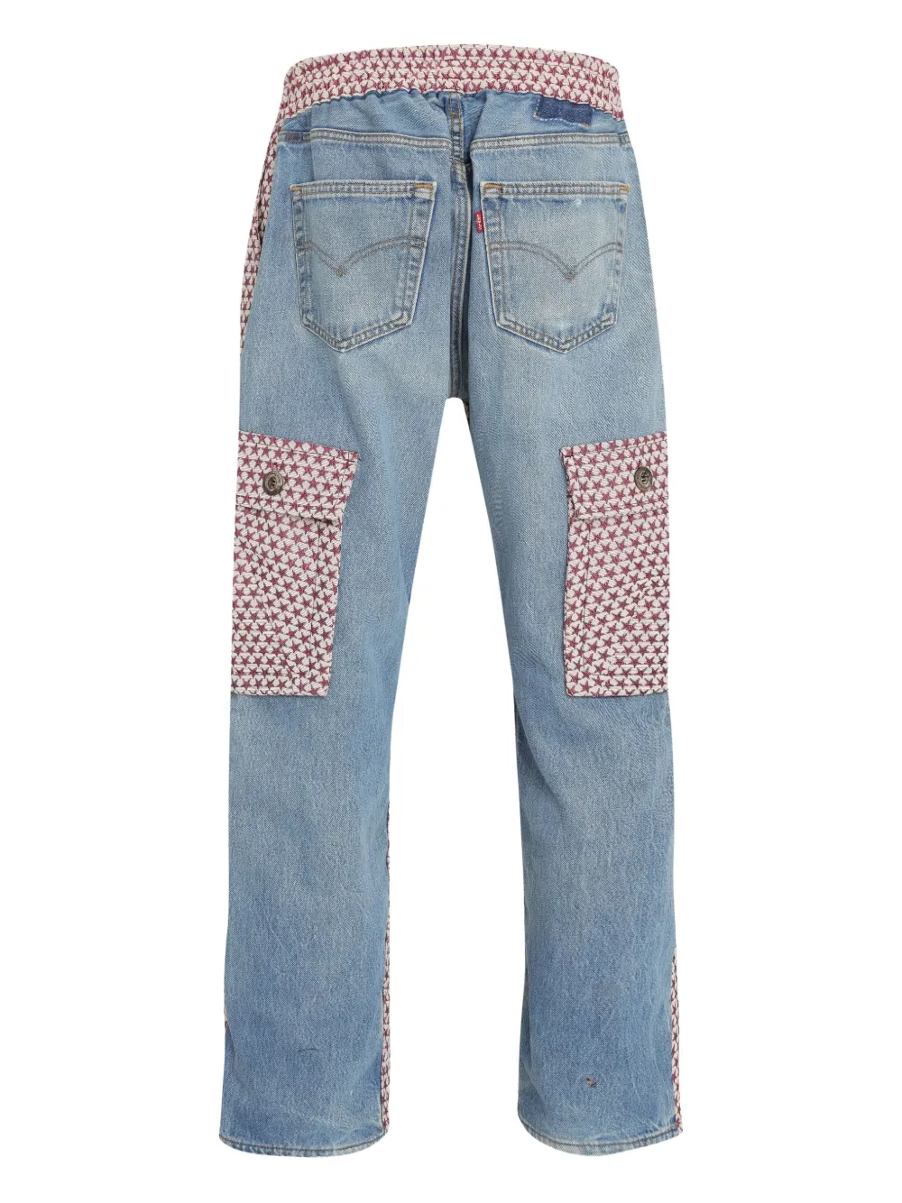 À La Garçonne Calça cargo com estampa de estrela | Calça Reta | Image 2