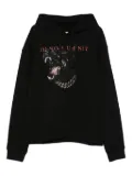 Ih Nom Uh Nit dog-print cotton hoodie - Black