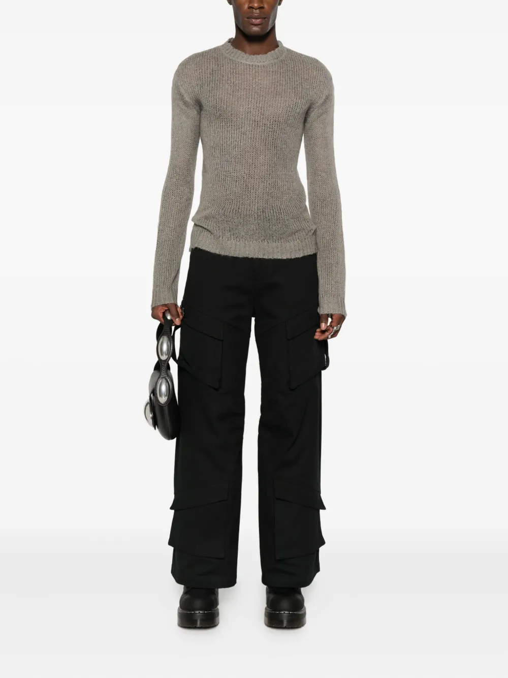 HELIOT EMIL crew-neck knitted sweater - Grijs