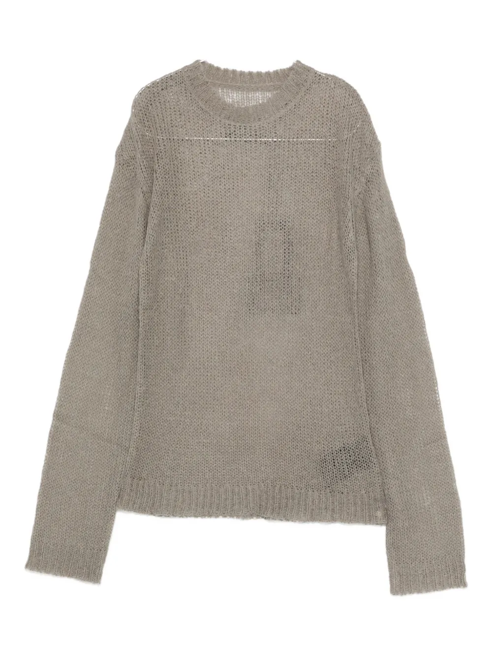 Heliot Emil Crew-neck Knitted Sweater In Gray