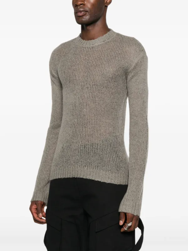 HELIOT EMIL crew-neck Knitted Sweater | Grey | FARFETCH ID