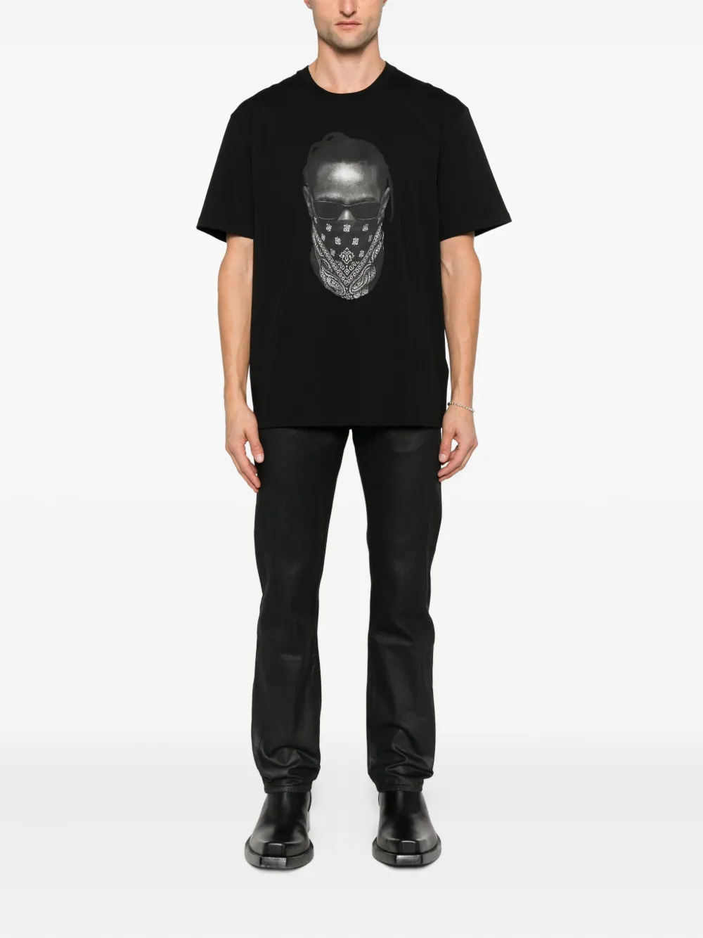 Ih Nom Uh Nit mask-print T-shirt - Zwart