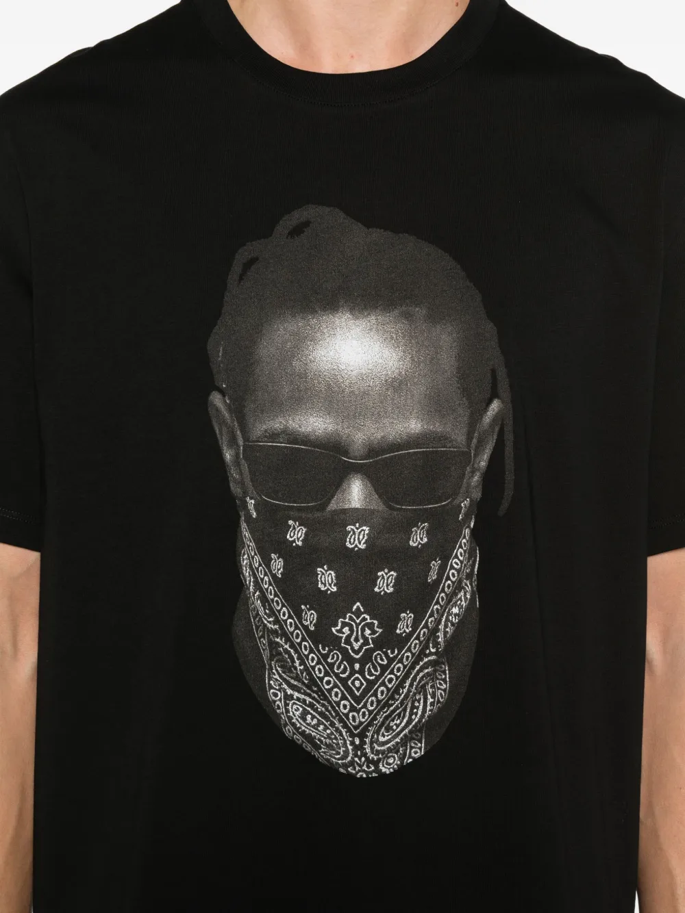 Ih Nom Uh Nit T-shirt met maskerprint Zwart