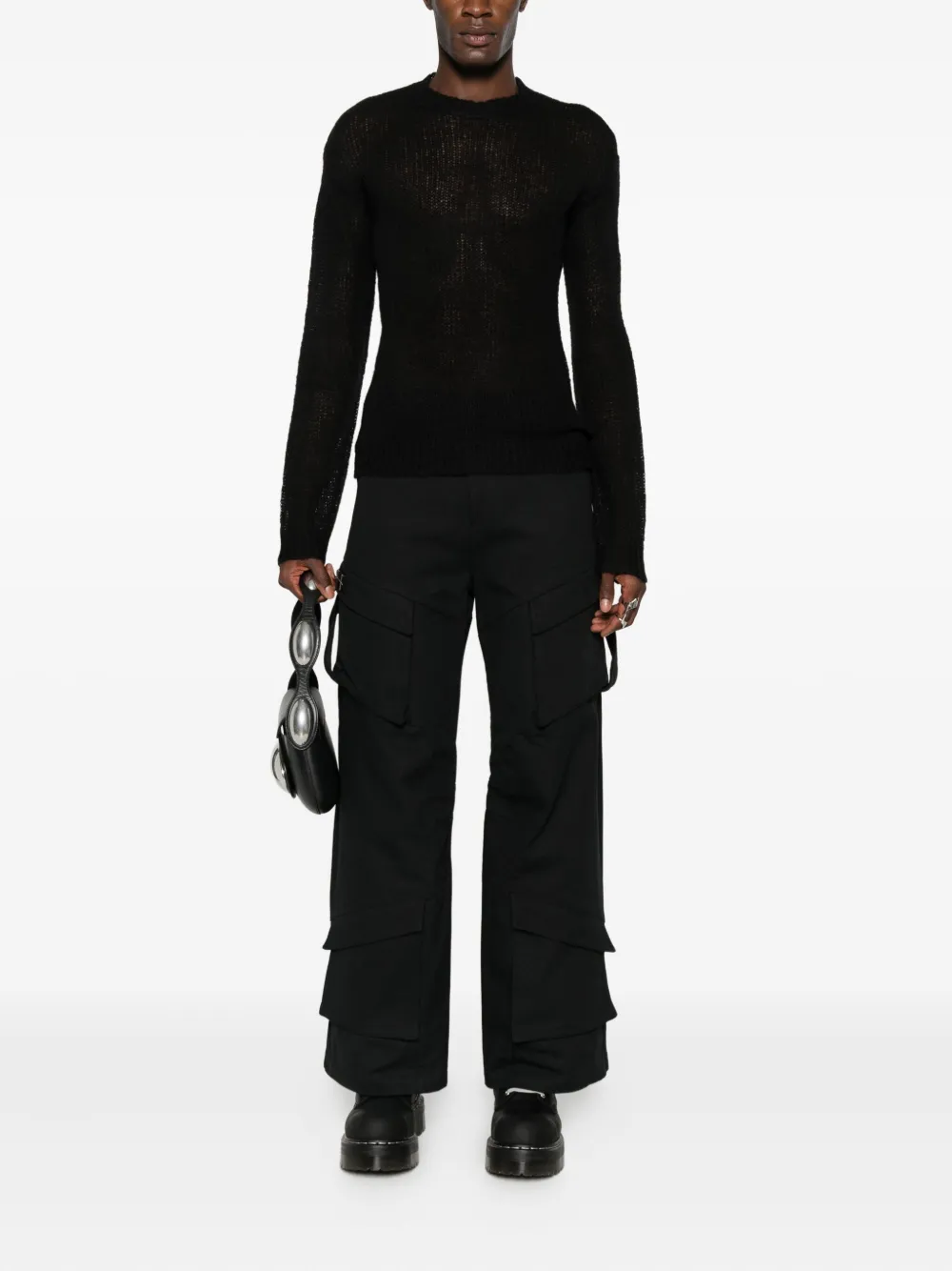 HELIOT EMIL knitted sweater - Zwart