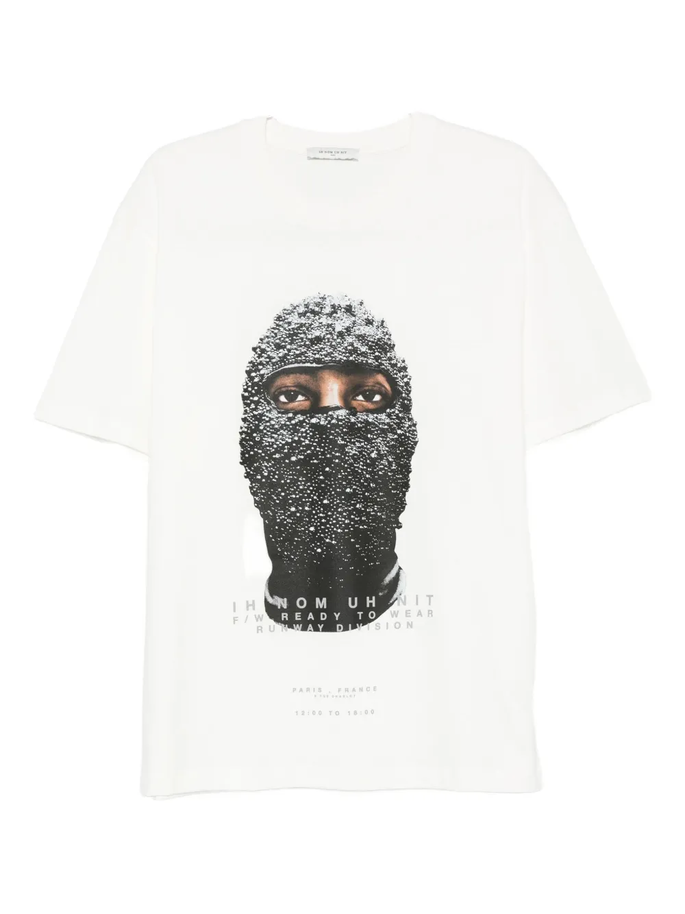 Ih Nom Uh Nit Graphic Printed Crewneck T-shirt In White