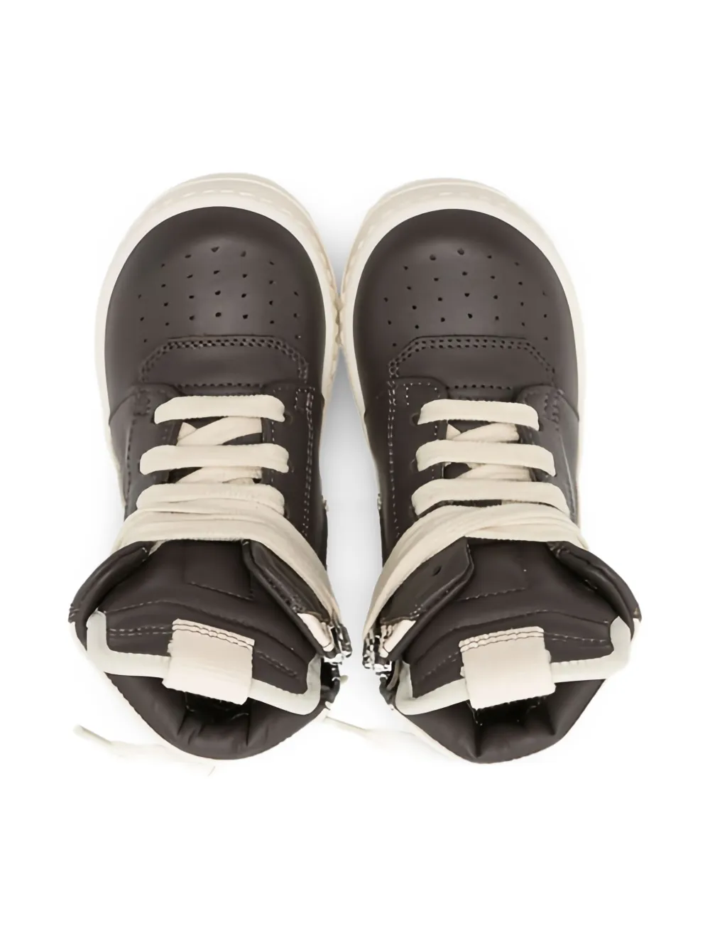 Rick Owens Kids Geobaskets leren sneakers Zwart