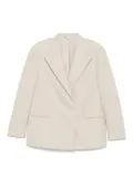 Magda Butrym peak-lapel wool blazer - Neutrals
