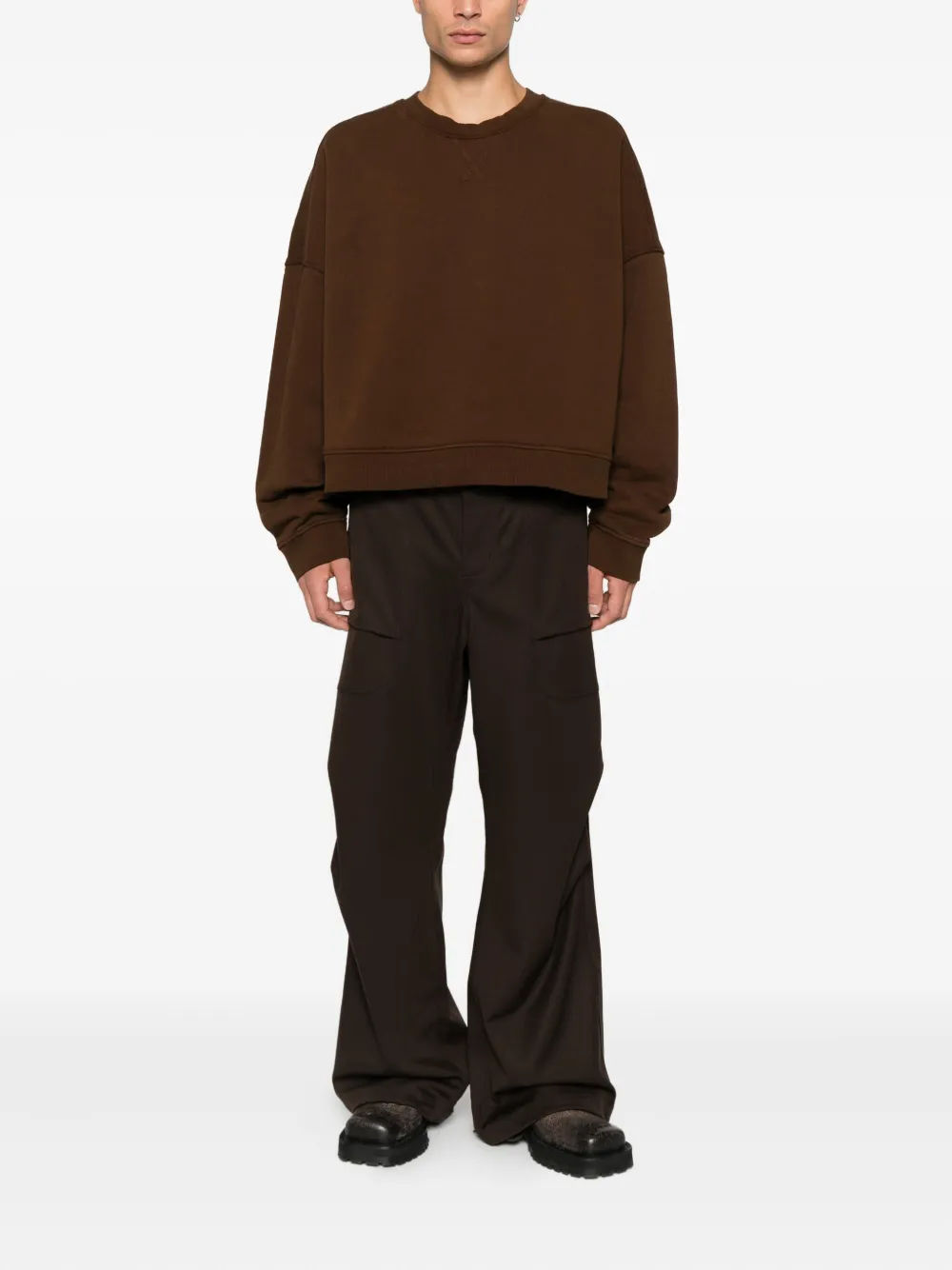 Entire Studios Long-sleeves Sweatshirt In Brown
