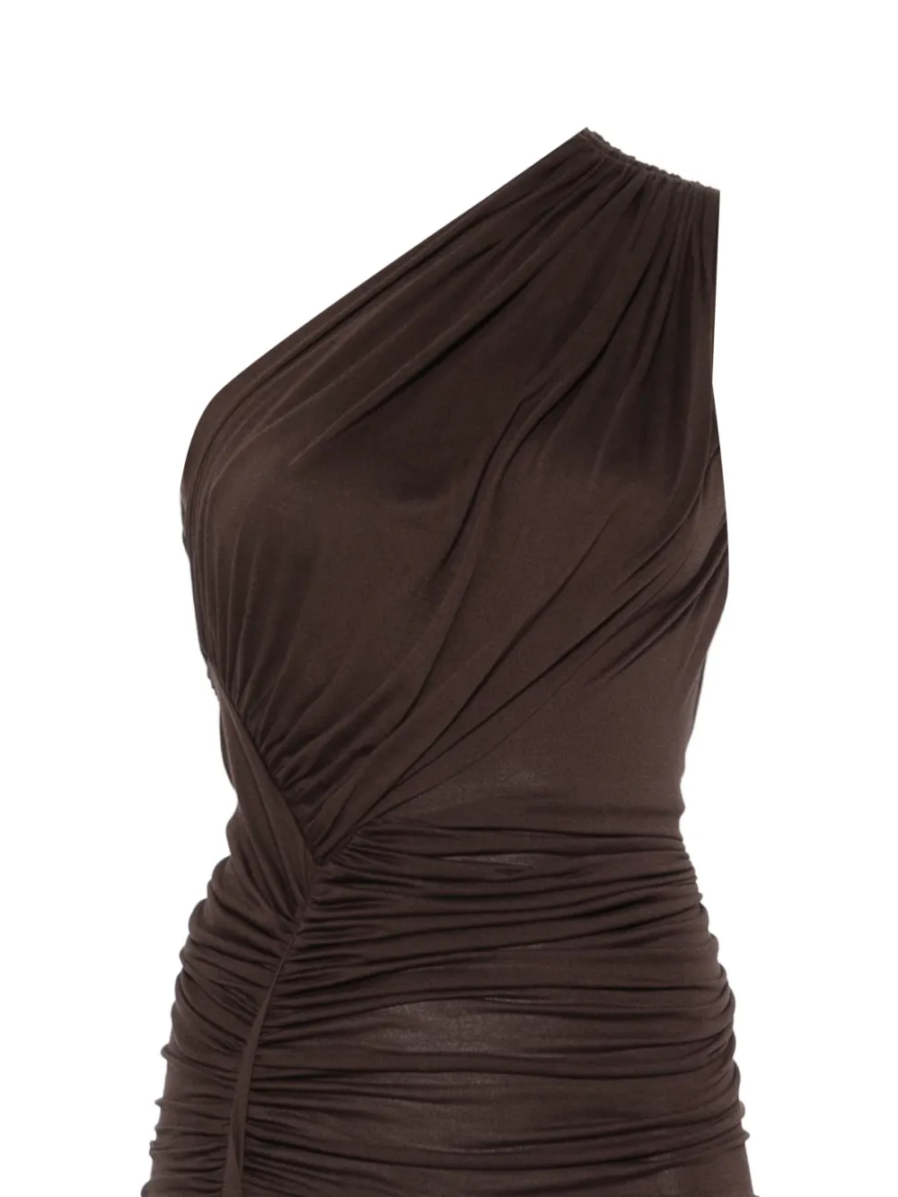 Rick Owens Lilies Gedrapeerde jurk Bruin