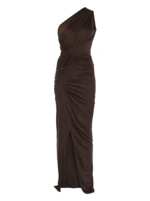 rick owens burgundy round neck midi dress Oxblood Cindy Midi Dress Hyacinth House Oxblood / M