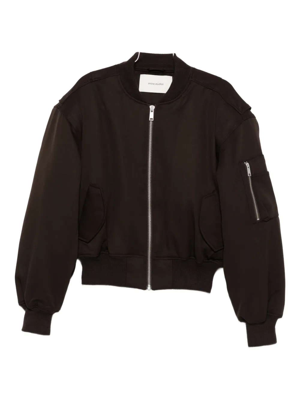 ENTIRE STUDIOS zip bomber jacket | Black | Image 1
