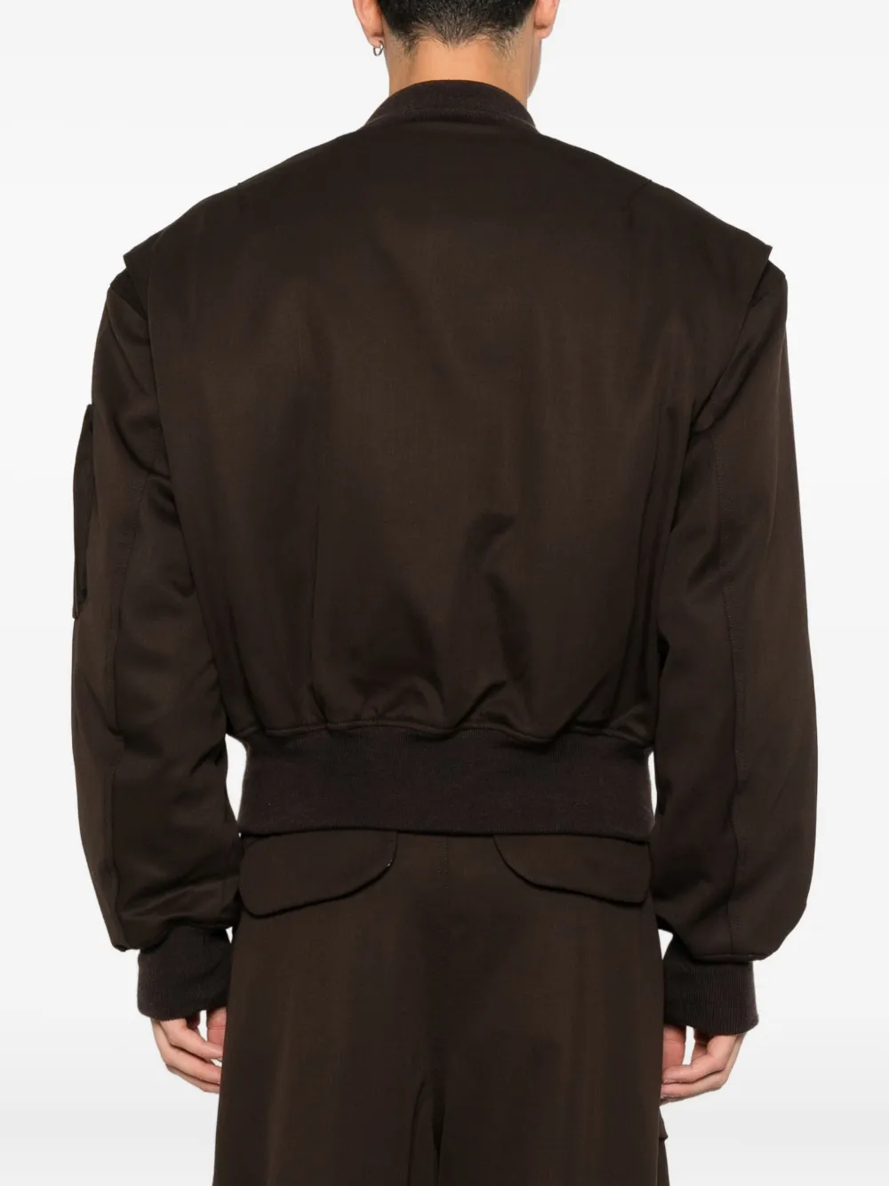 Entire Studios Zip Bomber Jacket In Black