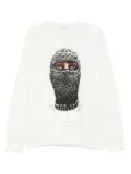 Ih Nom Uh Nit Future Mask cotton sweatshirt - White