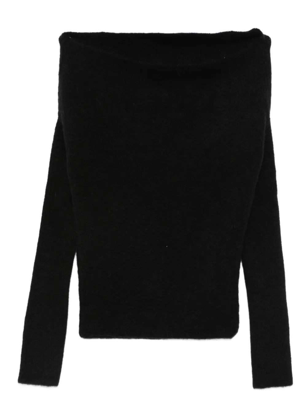 Rick Owens Concordians off-shoulder jumper | Black | Image 1