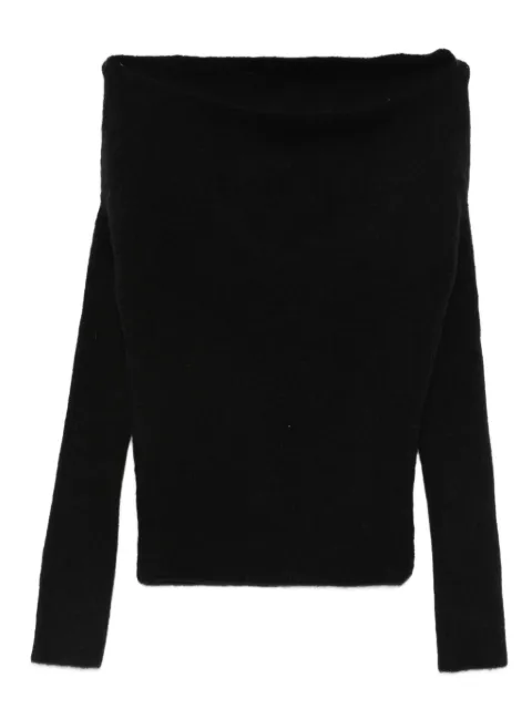 Rick Owens Concordians off-shoulder jumper