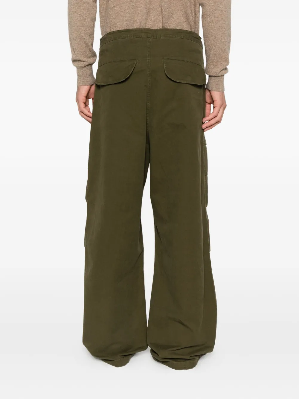 ENTIRE STUDIOS Broek met trekkoord en zak Groen