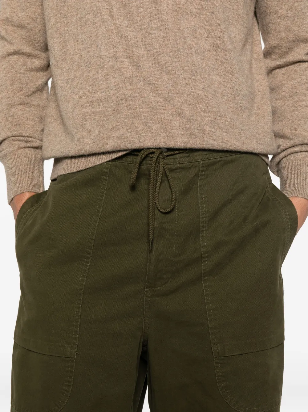 ENTIRE STUDIOS Broek met trekkoord en zak Groen