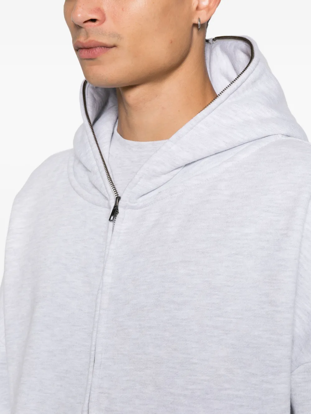 ENTIRE STUDIOS Hoodie met capuchon en rits Grijs