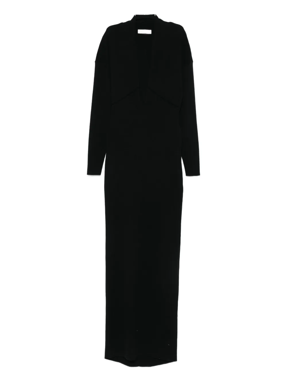 Entire Studios V-neck Maxi Dress In Black