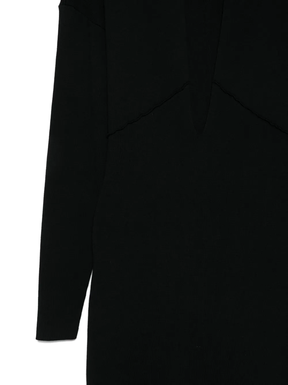 ENTIRE STUDIOS Maxi-jurk met V-hals Zwart