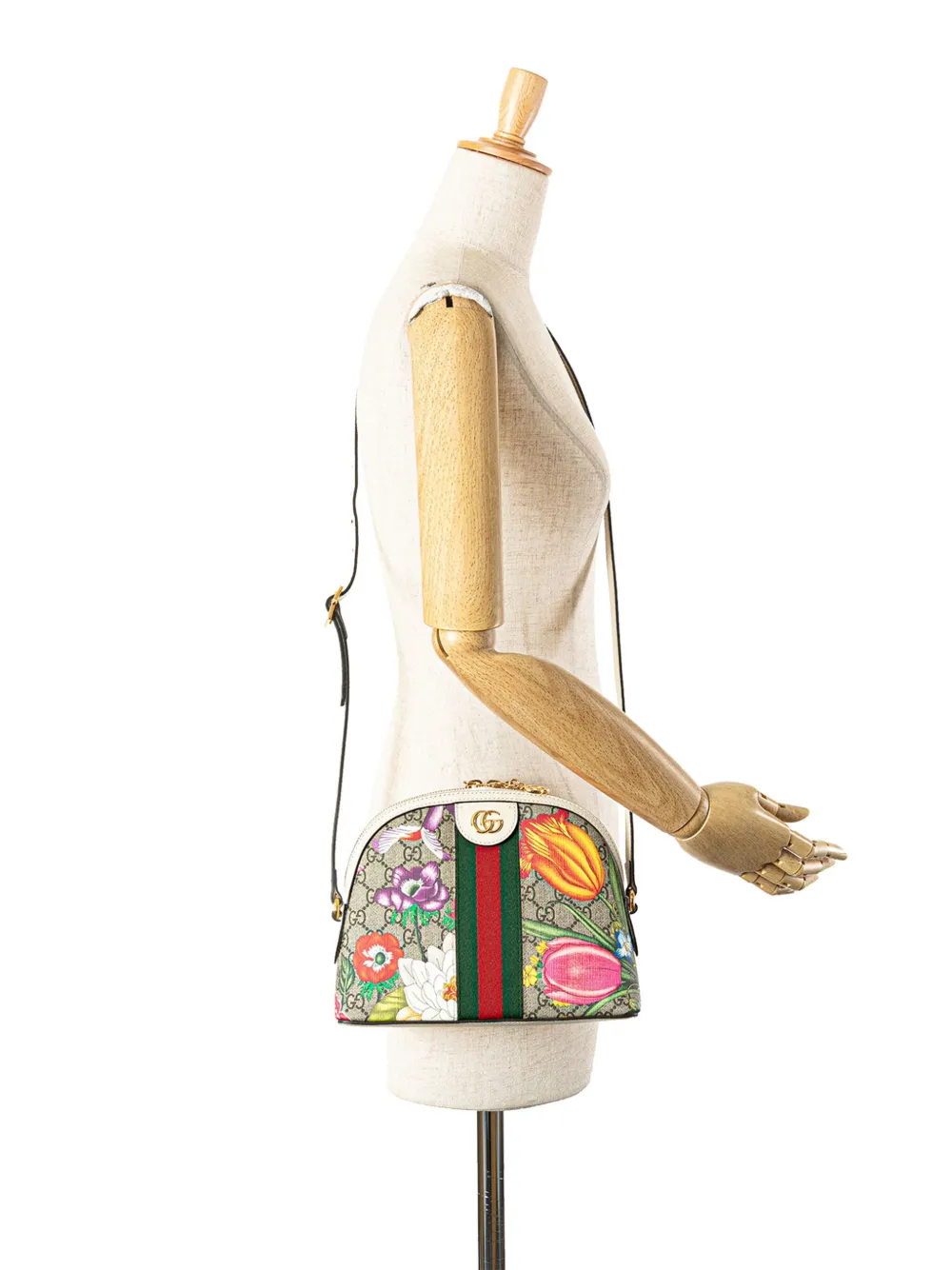 Gucci Pre-Owned Borsa a tracolla Flora Ophidia Dome piccola in tessuto GG Supreme 2016-2024 | Pre-owned | Image 2