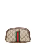 Gucci Pre-Owned 2016-2024 GG Supreme Web Ophidia pouch - Brown