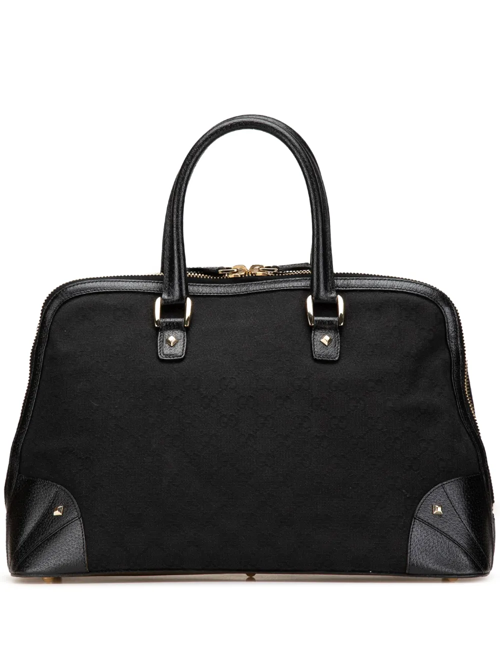 Gucci Pre-Owned 2000-2015 GG Canvas Dome Nailhead handbag | Black | Image 1