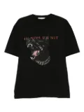 Ih Nom Uh Nit dog-print cotton T-shirt - Black