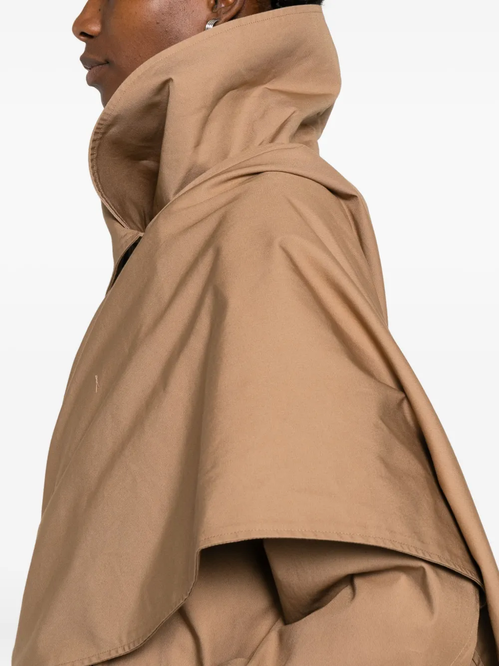 Entire Studios Belted Coat In Brown
