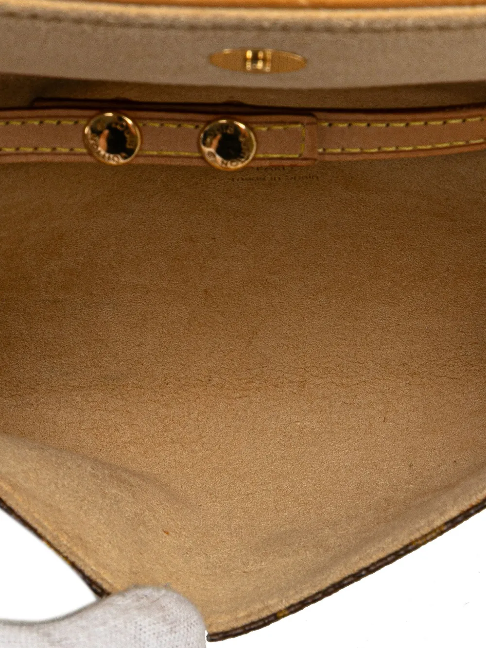 Pre-owned Louis Vuitton 2001 Monogram Pochette Twin Pm Crossbody Bag