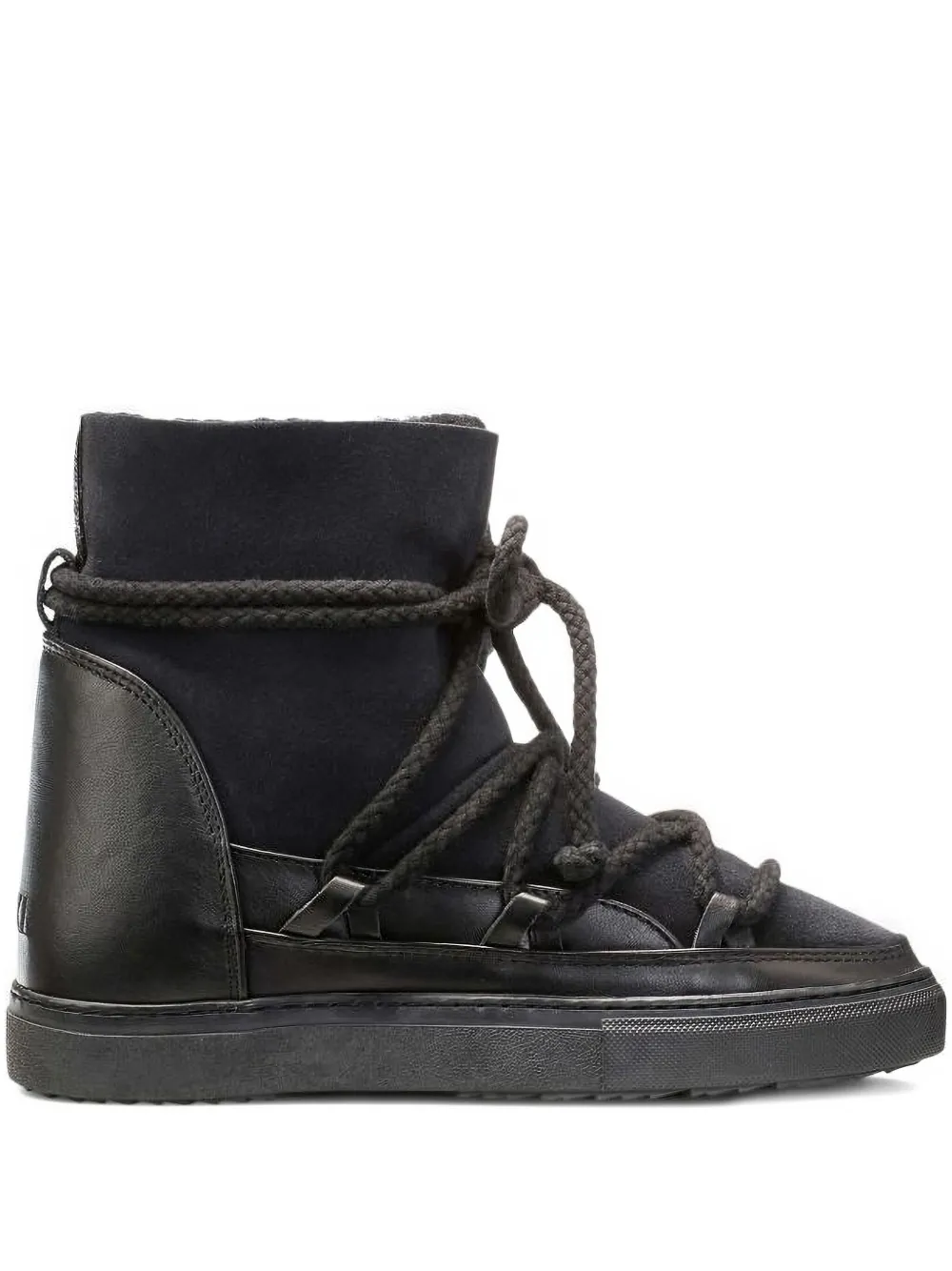 Inuikii Classic lace-up leather sneakers Zwart