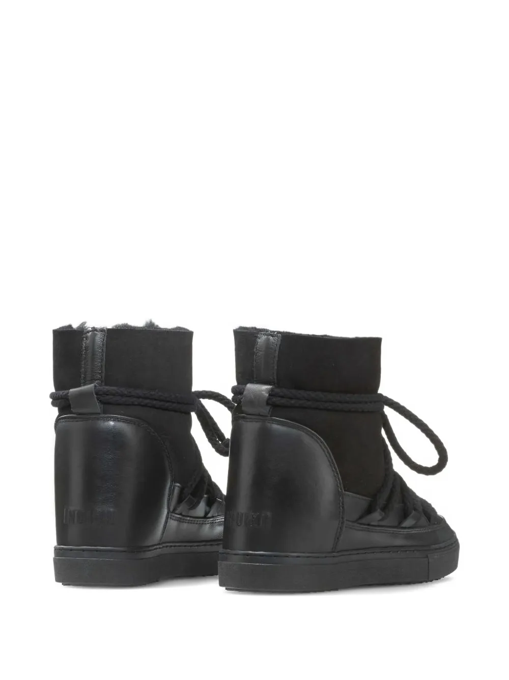 Inuikii Classic lace-up leather sneakers Zwart