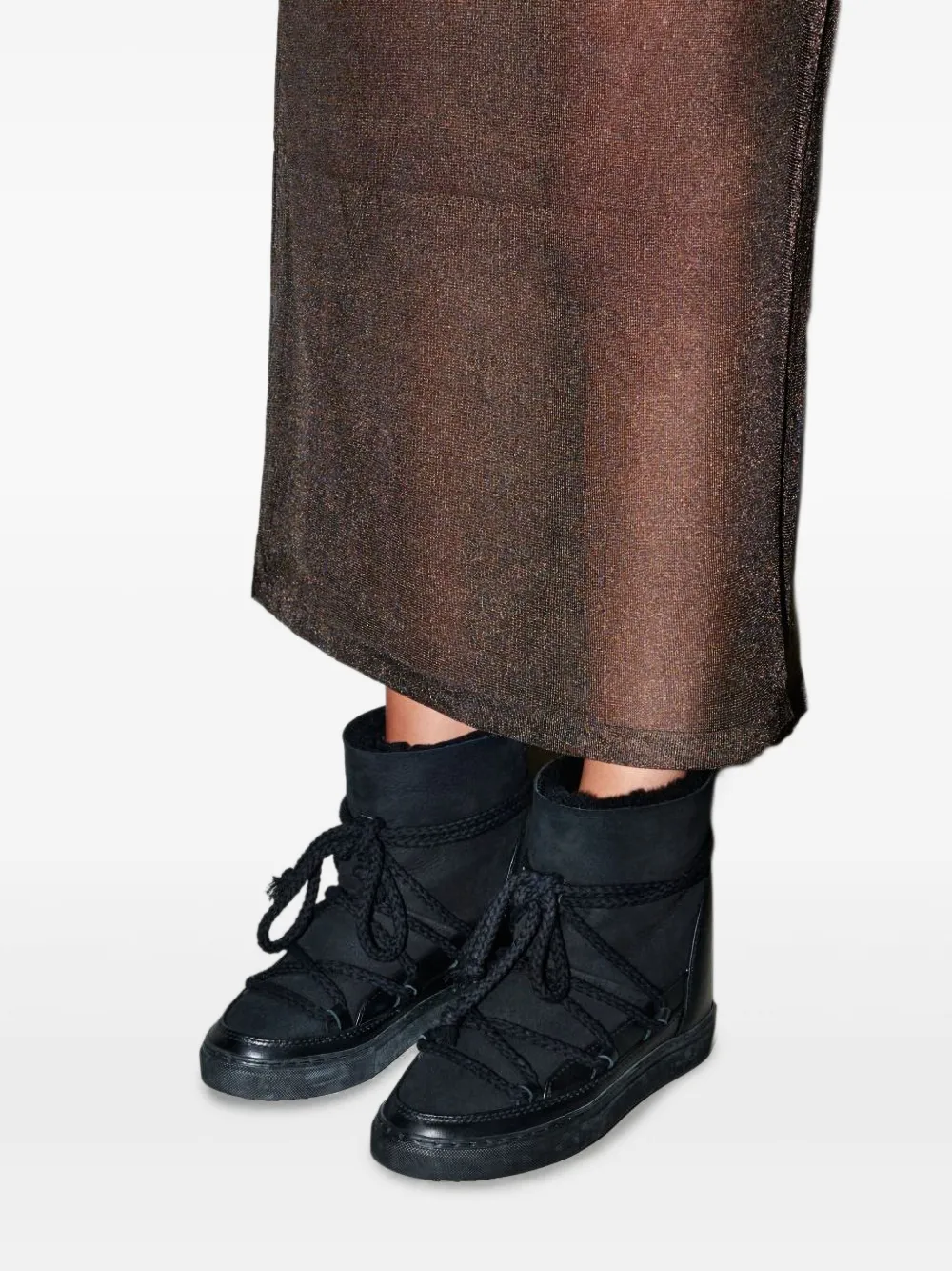 Inuikii Classic leren sneakers Zwart