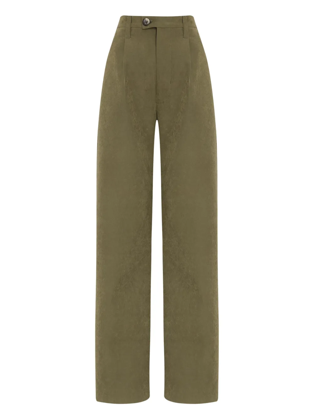 À La Garçonne Calça com pregas frontais | Verde | Image 1