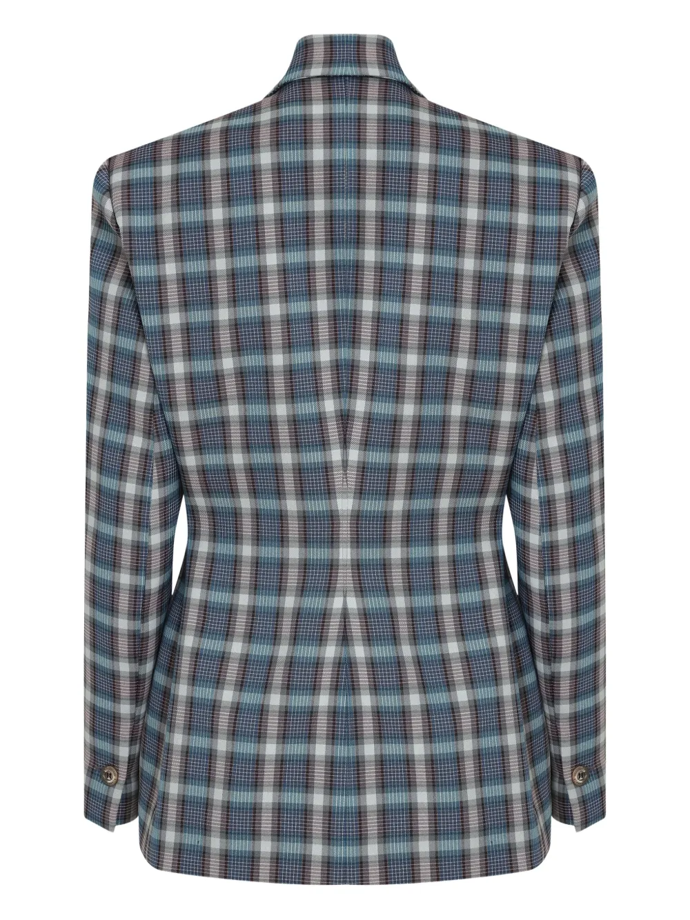 À La Garçonne Blazer xadrez com abotoamento | Blazer | Image 2