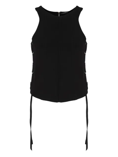 À La Garçonne Regata com detalhe de amarração